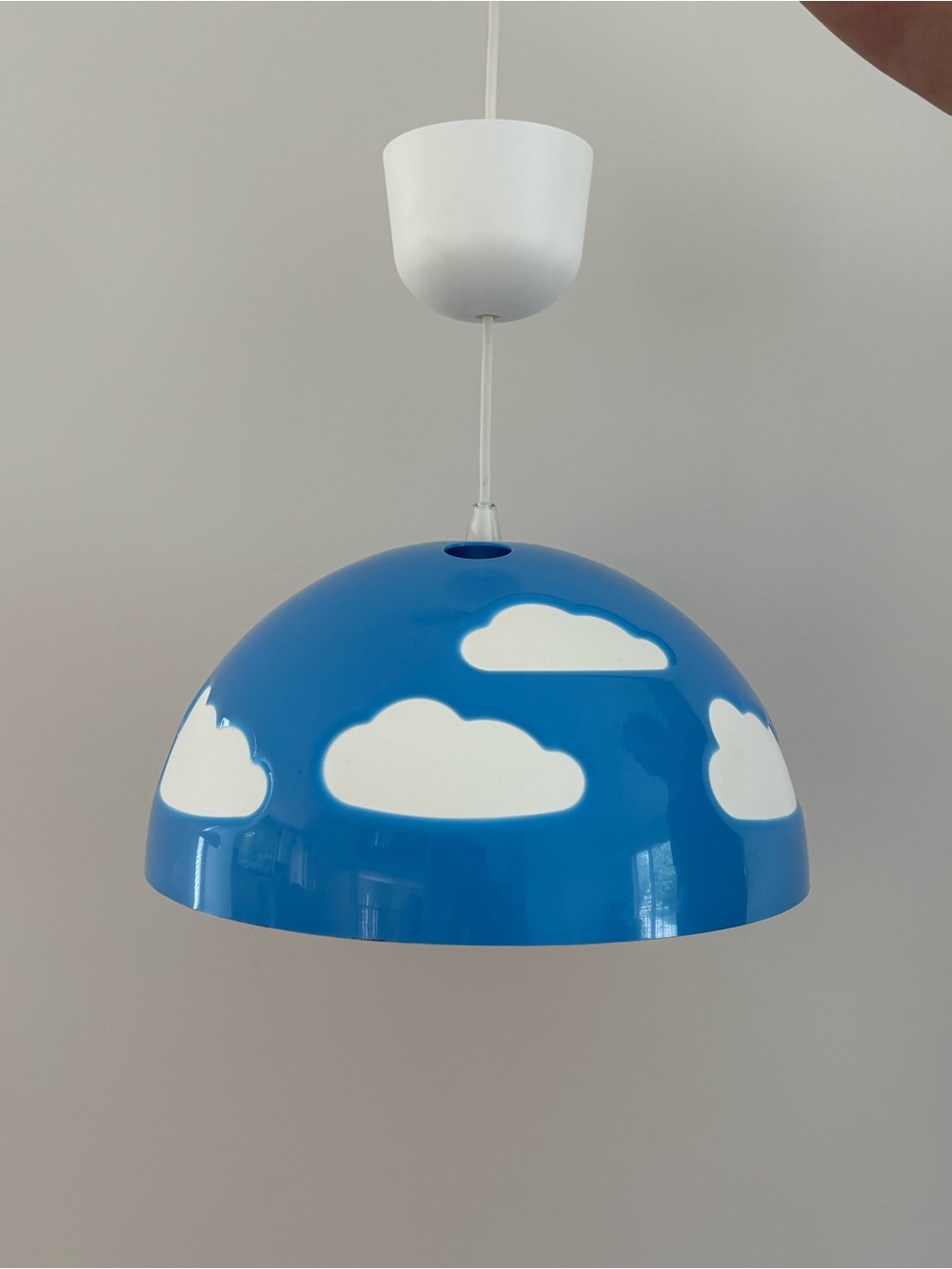 Vintage IKEA Blue Cloud Pendant Lamp